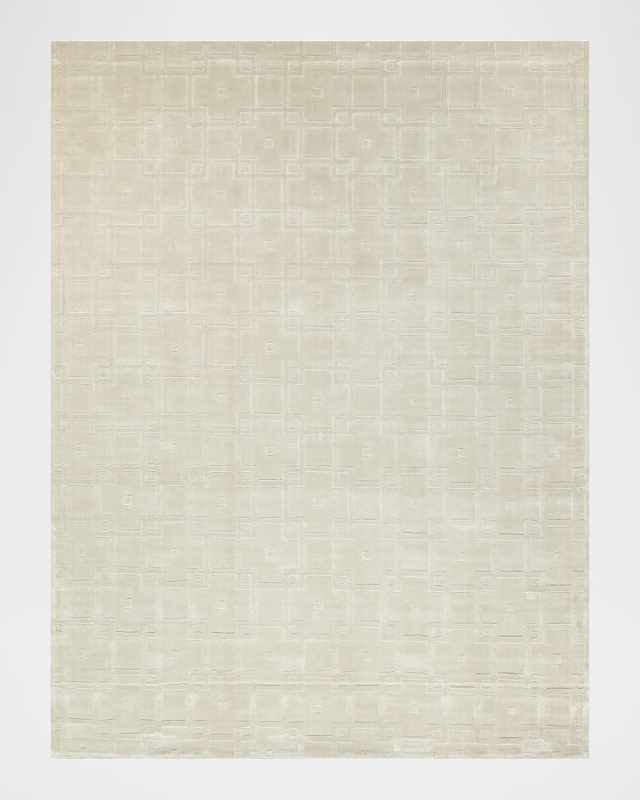 Camora Hand-Loomed Beige Rug, 6' x 9'